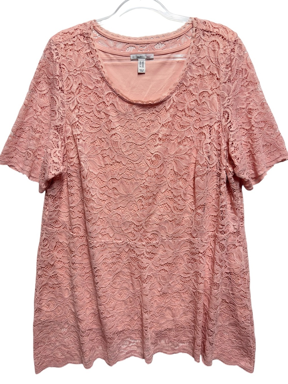 Pure Cotton Rayon Silky Crochet Lace Knit Blouse Tunic Top Blouse